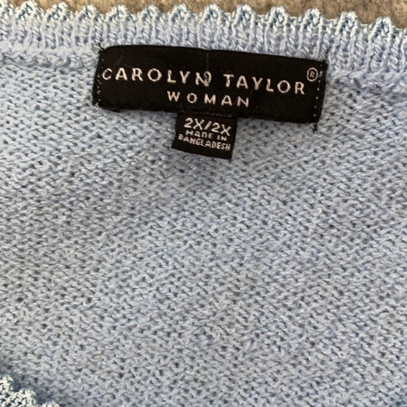 💥💥 Plus sweater top vintage short sleeve 2X - Picture 5 of 7